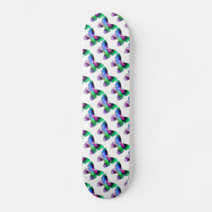 Abstracte vlinder kleurrijk persoonlijk skateboard
