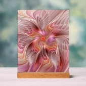 Abstracte Vlinder Kleurrijke Fantasie Fractale Kun Acryl Bord (Neutraal)