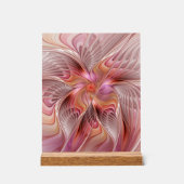 Abstracte Vlinder Kleurrijke Fantasie Fractale Kun Acryl Bord (Voorkant)