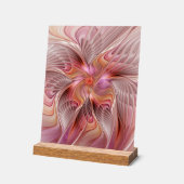Abstracte Vlinder Kleurrijke Fantasie Fractale Kun Acryl Bord (Hoek)
