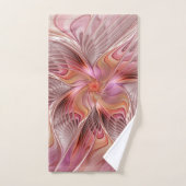 Abstracte Vlinder Kleurrijke Fantasie Fractale Kun Bad Handdoek (Handdoek)