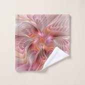 Abstracte Vlinder Kleurrijke Fantasie Fractale Kun Bad Handdoek (Wasdoekje)