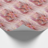 Abstracte Vlinder Kleurrijke Fantasie Fractale Kun Cadeaupapier (Hoek)