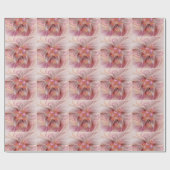Abstracte Vlinder Kleurrijke Fantasie Fractale Kun Cadeaupapier (Vlak)