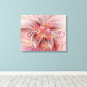 Abstracte Vlinder Kleurrijke Fantasie Fractale Kun Canvas Afdruk (Insitu (Houten vloer))
