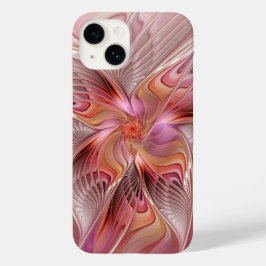 Abstracte Vlinder Kleurrijke Fantasie Fractale Kun Case-Mate iPhone 14 Hoesje