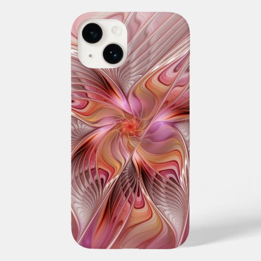 Abstracte Vlinder Kleurrijke Fantasie Fractale Kun Case-Mate iPhone Case (Achterkant)