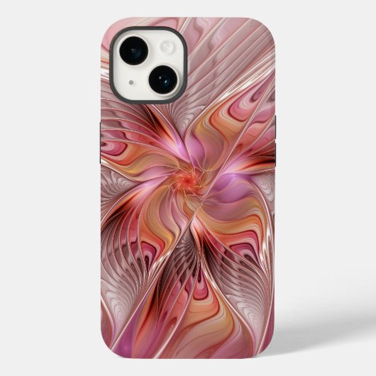 Abstracte Vlinder Kleurrijke Fantasie Fractale Kun Case-Mate iPhone Case (Achterkant)