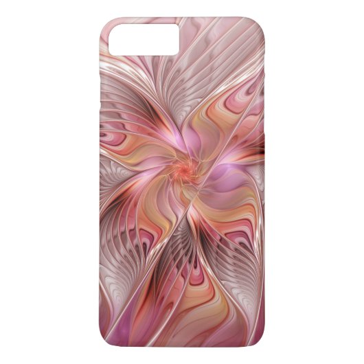 Abstracte Vlinder Kleurrijke Fantasie Fractale Kun Case-Mate iPhone Case (Achterkant)