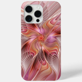 Abstracte Vlinder Kleurrijke Fantasie Fractale Kun iPhone 15 Pro Max Hoesje