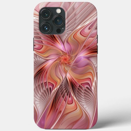 Abstracte Vlinder Kleurrijke Fantasie Fractale Kun Case-Mate iPhone Case (Achterkant)