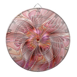 Abstracte Vlinder Kleurrijke Fantasie Fractale Kun Dartbord