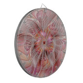 Abstracte Vlinder Kleurrijke Fantasie Fractale Kun Dartbord (Voorkant Links)