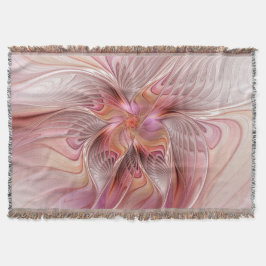 Abstracte Vlinder Kleurrijke Fantasie Fractale Kun Deken