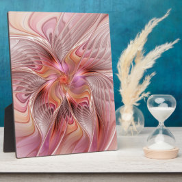 Abstracte Vlinder Kleurrijke Fantasie Fractale Kun Fotoplaat