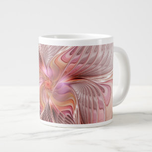Abstracte Vlinder Kleurrijke Fantasie Fractale Kun Grote Koffiekop