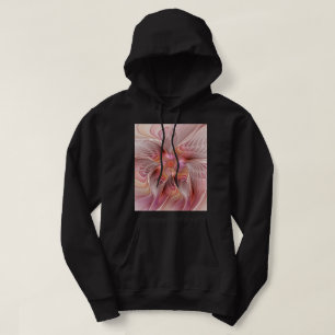 Abstracte Vlinder Kleurrijke Fantasie Fractale Kun Hoodie