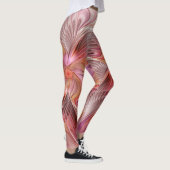 Abstracte Vlinder Kleurrijke Fantasie Fractale Kun Leggings (Rechts)