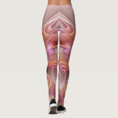 Abstracte Vlinder Kleurrijke Fantasie Fractale Kun Leggings (Achterkant)