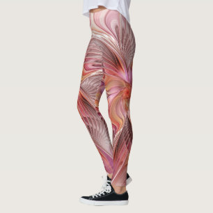 Abstracte Vlinder Kleurrijke Fantasie Fractale Kun Leggings