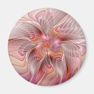 Abstracte Vlinder Kleurrijke Fantasie Fractale Kun Magneet