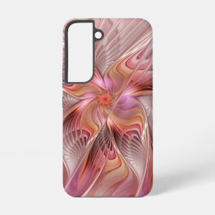 Abstracte Vlinder Kleurrijke Fantasie Fractale Kun Samsung Galaxy Hoesje