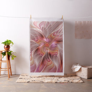 Abstracte Vlinder Kleurrijke Fantasie Fractale Kun Stof