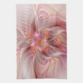Abstracte Vlinder Kleurrijke Fantasie Fractale Kun Theedoek (Verticaal)