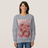 Abstracte Vlinder Kleurrijke Fantasie Fractale Kun Trui (Voorkant volledig)