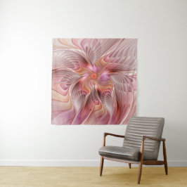 Abstracte Vlinder Kleurrijke Fantasie Fractale Kun Wandkleed
