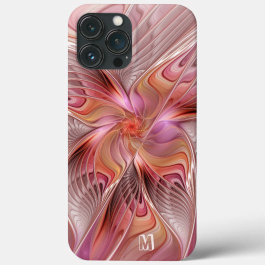 Abstracte Vlinder Kleurrijke Fractale Kunst Monogr Case-Mate iPhone Case (Achterkant)