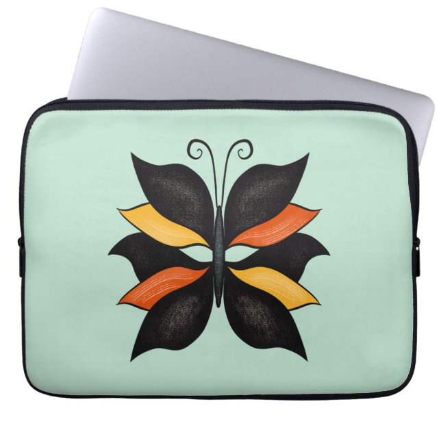  Abstracte vlinder Laptop Sleeve (Voorkant)