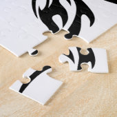 Abstracte vlinder legpuzzel (Zijkant)