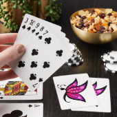 Abstracte vlinder pokerkaarten (Insitu)