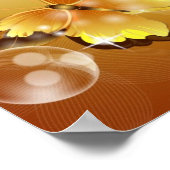 Abstracte vlinder poster (Hoek)