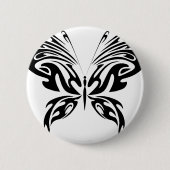 Abstracte vlinder ronde button 5,7 cm (Voorkant)