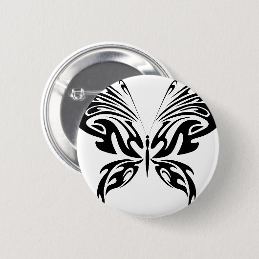 Abstracte vlinder ronde button 5,7 cm (Voorkant /achterkant)