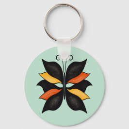 Abstracte vlinder Sleutelhanger