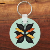 Abstracte vlinder Sleutelhanger (Voorkant)