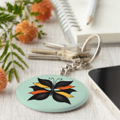  Abstracte vlinder Sleutelhanger (Zijkant)