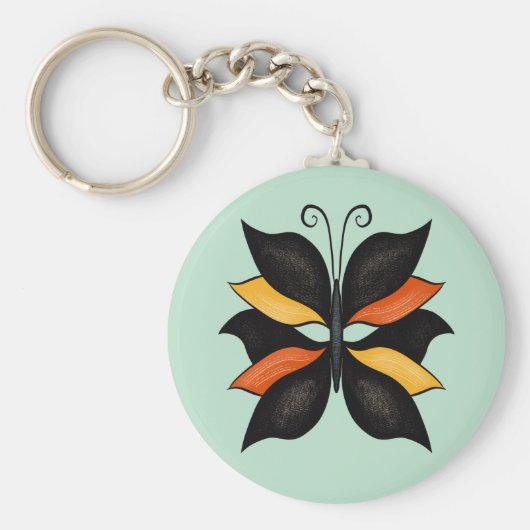  Abstracte vlinder Sleutelhanger (Voorkant)