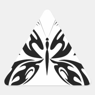 Abstracte vlinder sticker