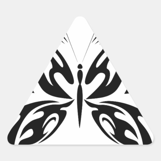 Abstracte vlinder sticker (Voorkant)