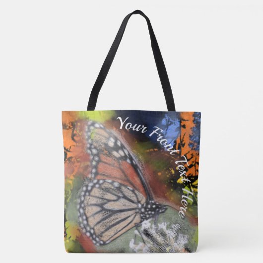 Abstracte vlinder tote bag (Voorkant)