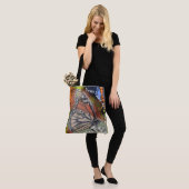 Abstracte vlinder tote bag (Op model)