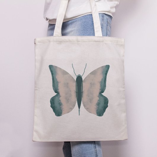 Abstracte vlinder tote bag