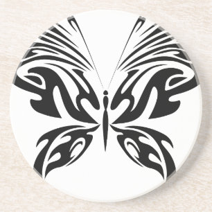 Abstracte vlinder zandsteen onderzetter