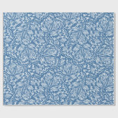 Abstracte vlinderdierenprint in blauw cadeaupapier (Vlak)