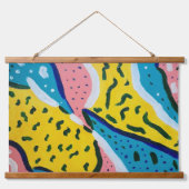 Abstracte vlinderkunst hangend wandkleed (Voorkant)