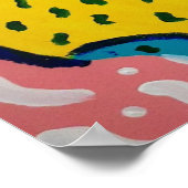 Abstracte Vlinderkunst Poster (Hoek)